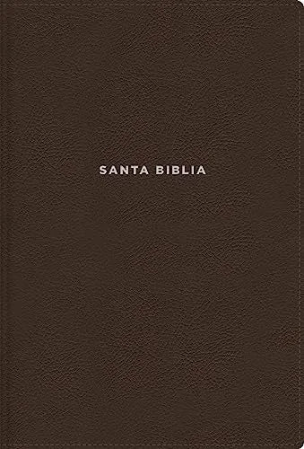 NVI Biblia de Estudio Actualizada, Letra Grande, Leathersoft Café, Palabras de Jesús en Rojo, Con Índice
