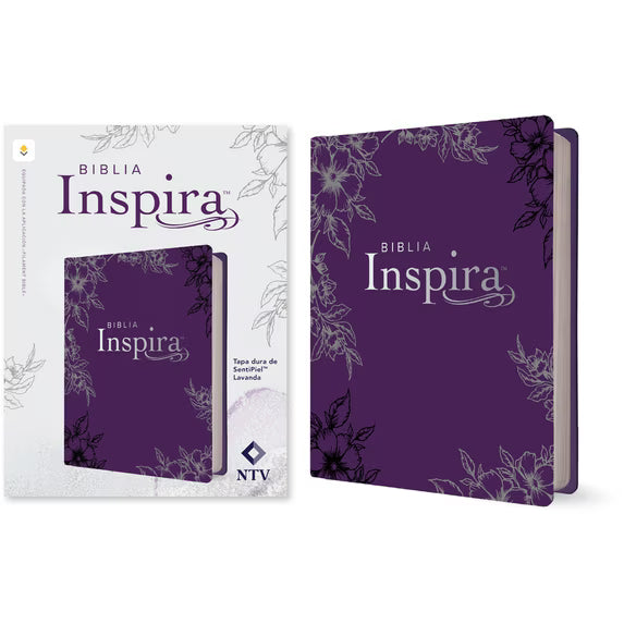 Biblia Inspira NTV con Filamento (Tapa Dura de Sentipiel, Lavanda)