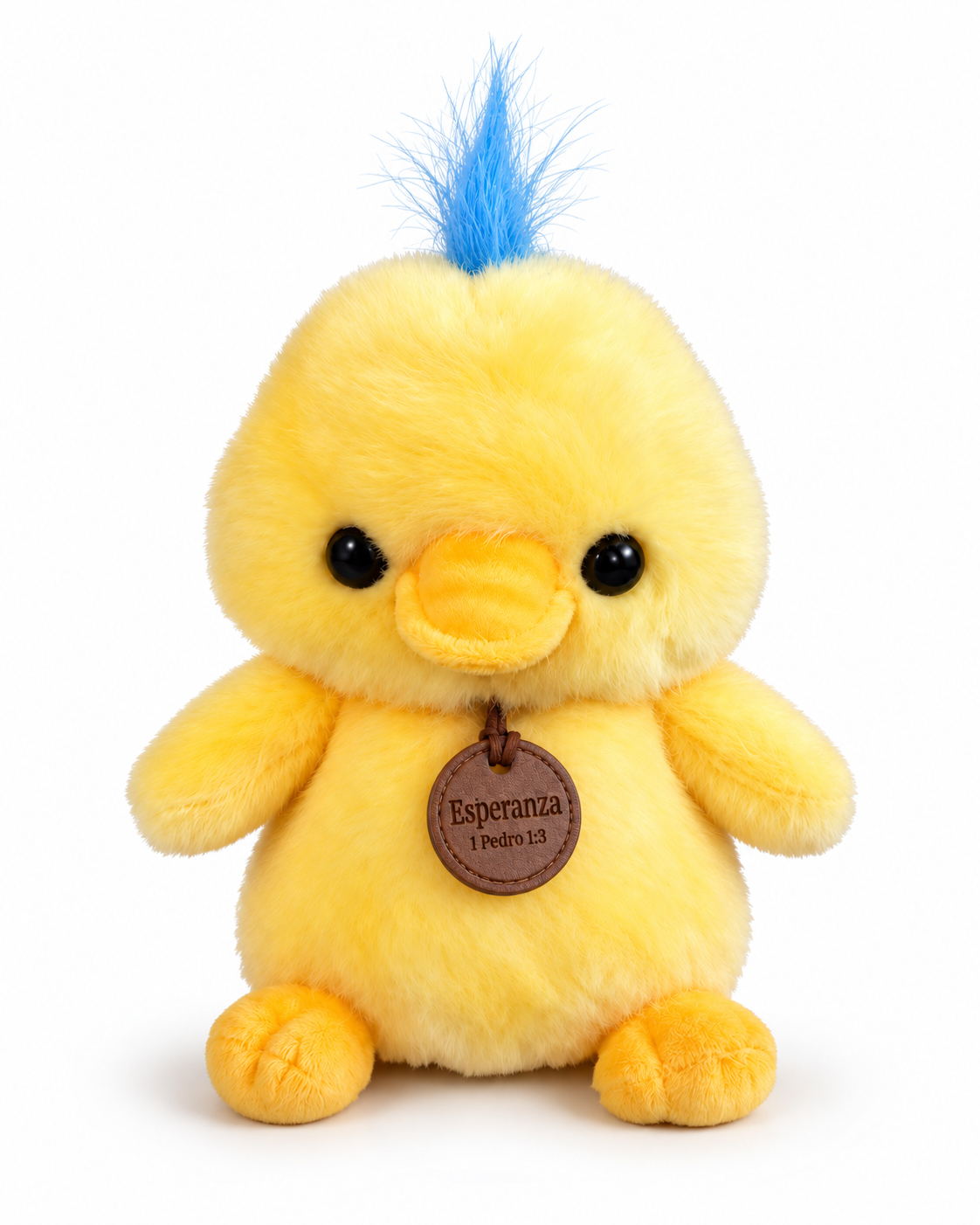 Pollito Peluche con fragancia y texto bíblico