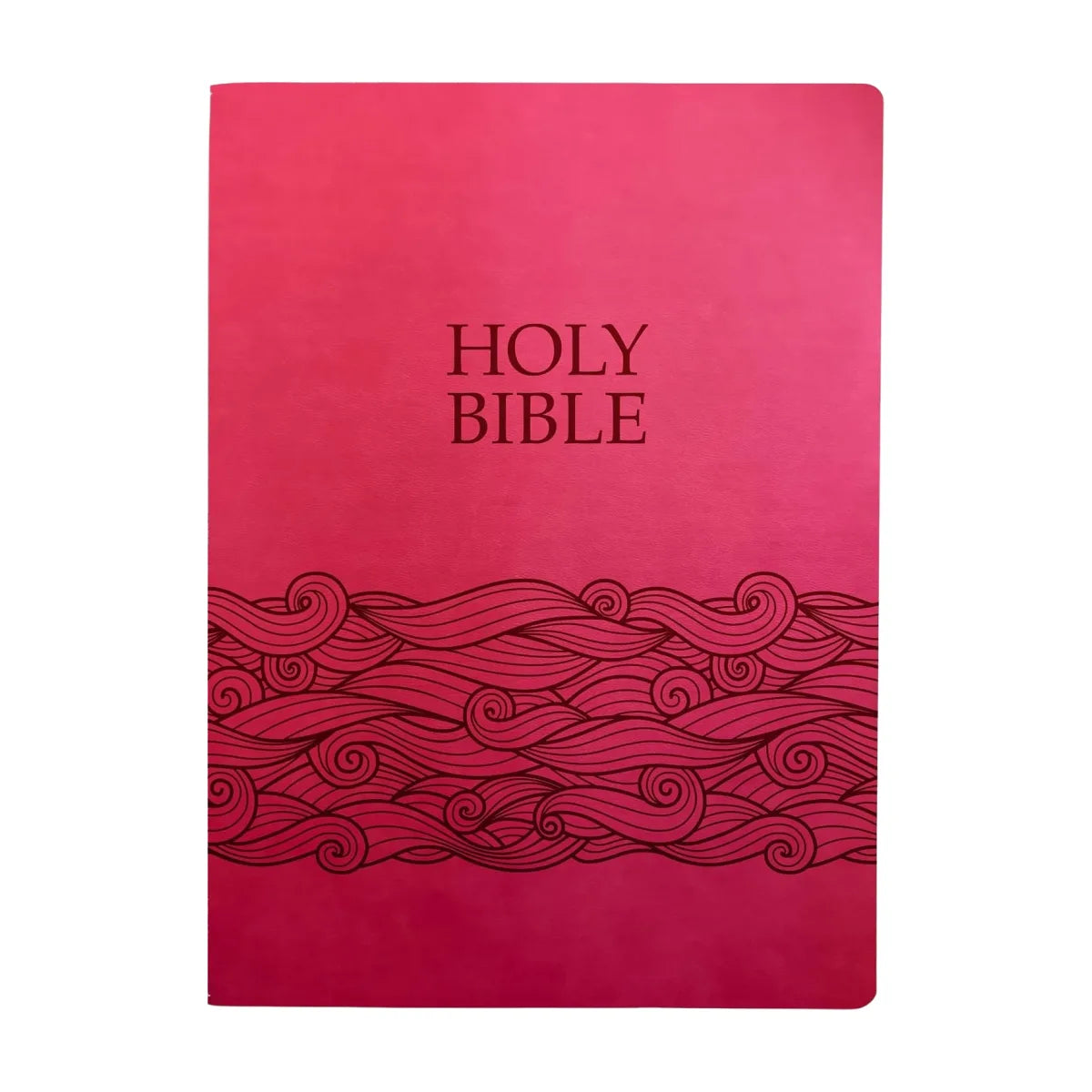 Biblia KJV Letra Grande, Diseño Wave, Ultrasuave Berry (Whitaker House)