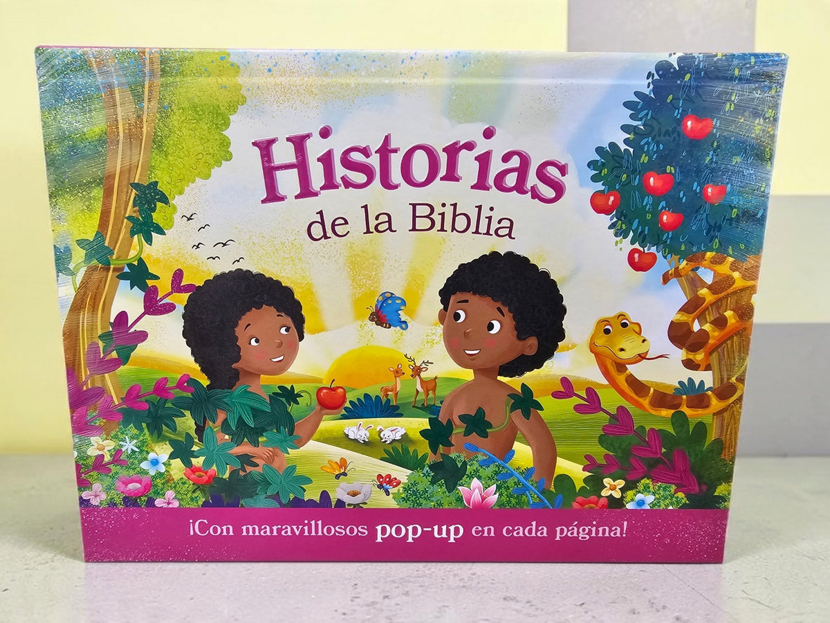 Libro infantil Libreria Wow de historias de la Biblia con ilustraciones coloridas y elementos pop-up interactivos