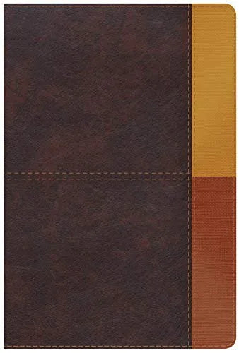 Biblia de Estudio Arcoíris RVR 1960 con encuadernación símil piel color cocoa/terracota