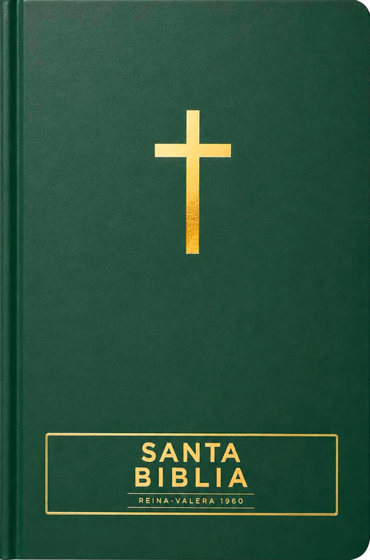Santa Biblia Reina Valera 1960 con tapa dura de color verde