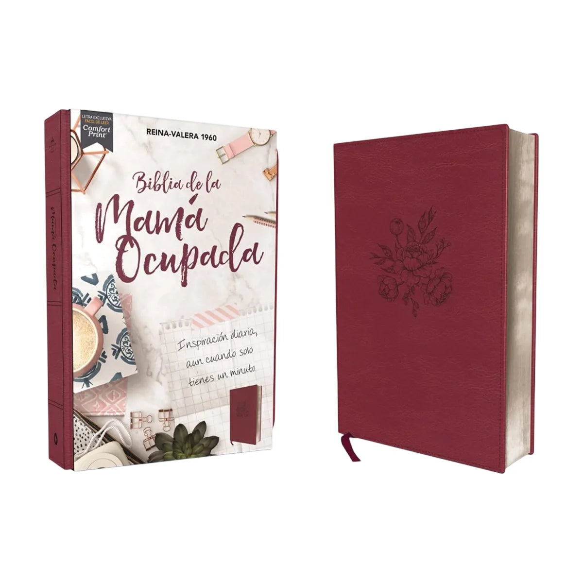 Biblia Reina-Valera 1960 con cubierta leathersoft color magenta
