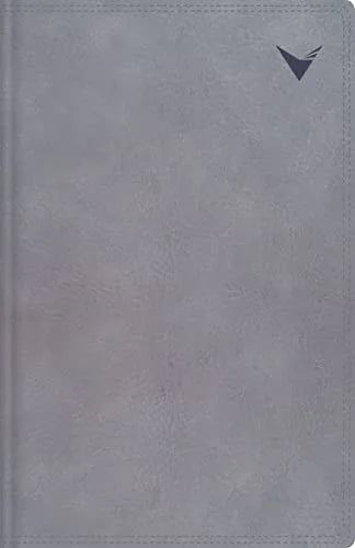 Biblia de Estudio NBLA, Leathersoft, Gris, Interior a Dos Colores