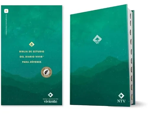Biblia de Estudio del Diario Vivir para Jóvenes NTV, Tapa Dura Verde