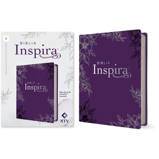 Biblia Inspira NTV con Filamento (Tapa Dura de Sentipiel, Lavanda)