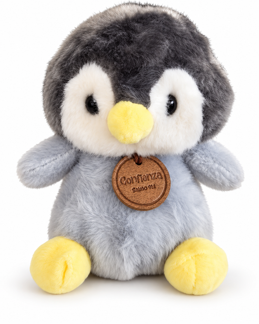 Pinguino Peluche con fragancia y texto bíblico