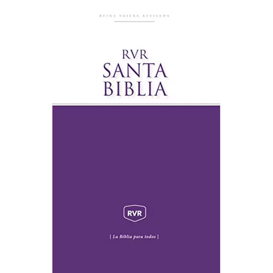 Santa Biblia RVR Paperback Púrpura