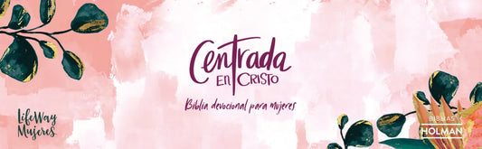 Biblia devocional RVR1960 Centrada en Cristo en tapa dura color granada para mujeres