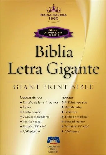Biblia RVR1960 Letra Gigante - Edición 50 Aniversario