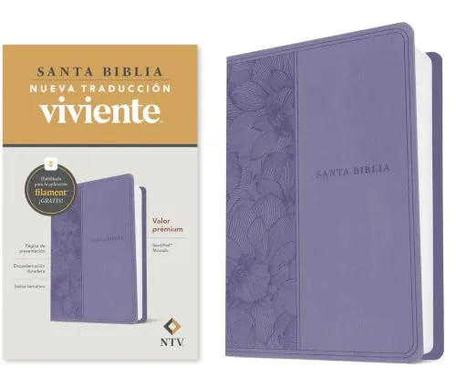Biblia Valor Prémium NTV con Filament (SentiPiel, Púrpura)