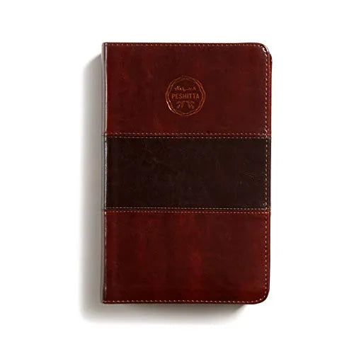 Biblia Peshitta, caoba duotono símil piel con índice: Revisada y aumentada