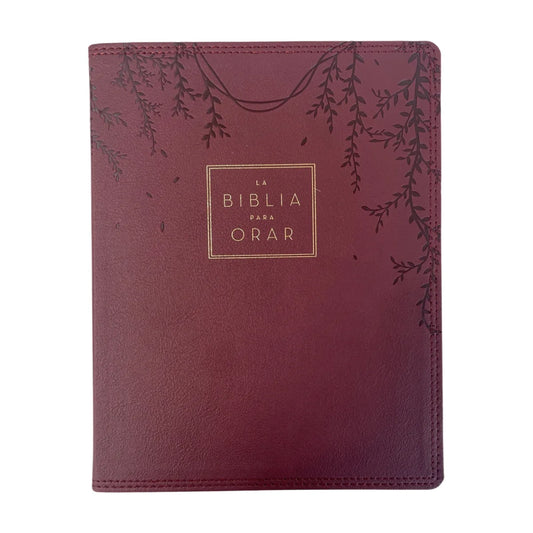 La Biblia para orar de Vida con tapa dura en marrón y tonos verdes