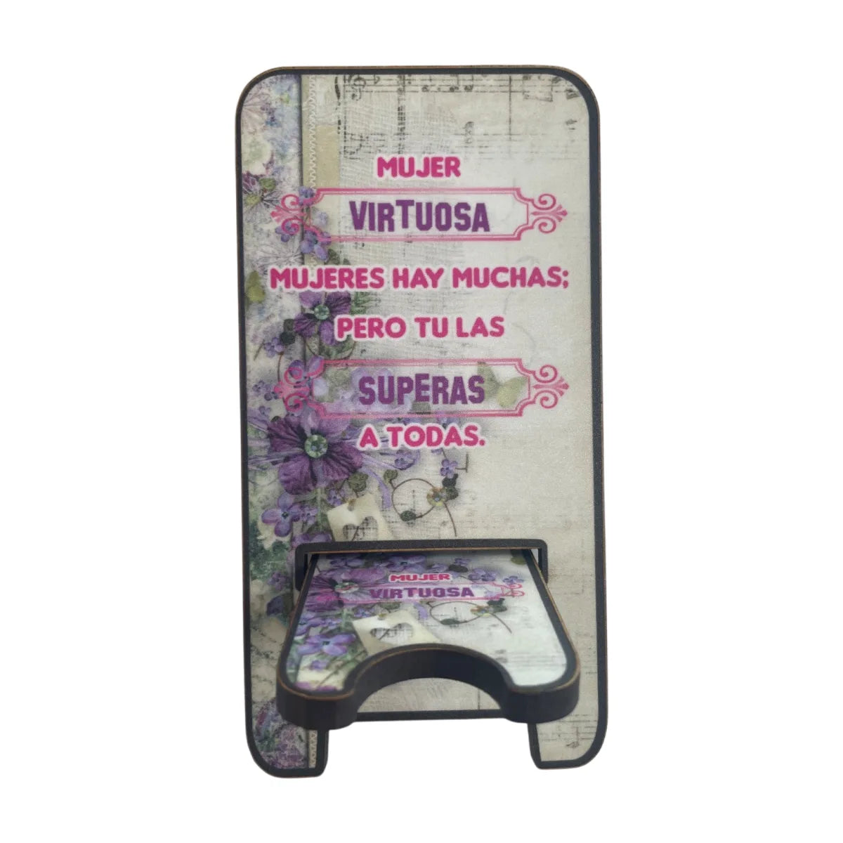 Porta celular con diseño Mujer Virtuosa 2