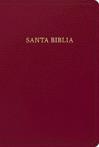 RVR 1960 Biblia Letra Grande Tamaño Manual, Borgoña Imitación Piel Con Índice (Edición 2023)