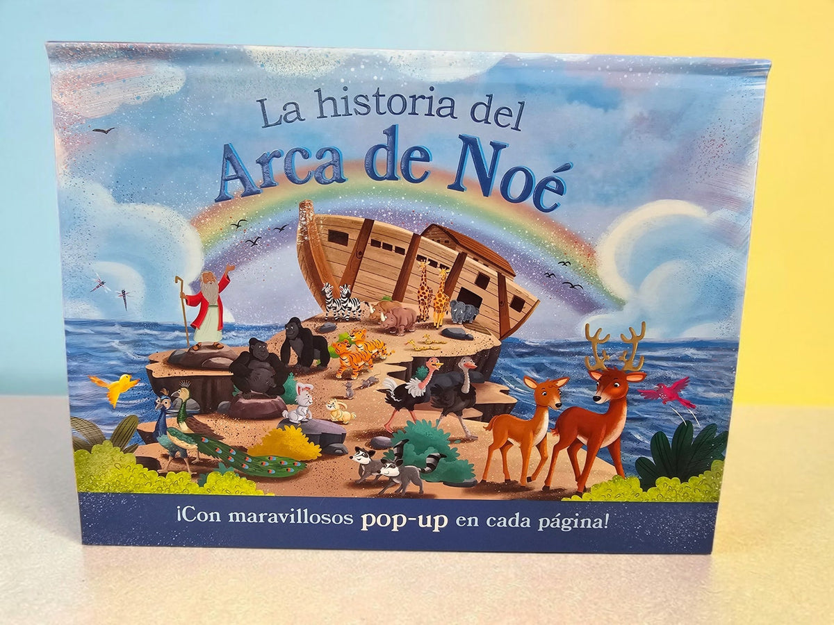 Libro infantil Libreria Wow La historia del Arca de Noé con ilustraciones coloridas y escenas pop-up interactivas