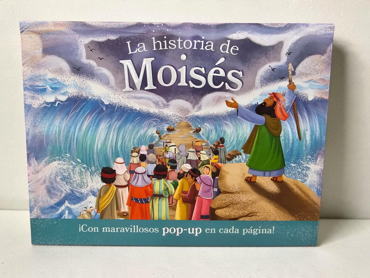 Libro infantil Libreria Wow La historia de Moisés con ilustraciones coloridas y elementos pop-up interactivos